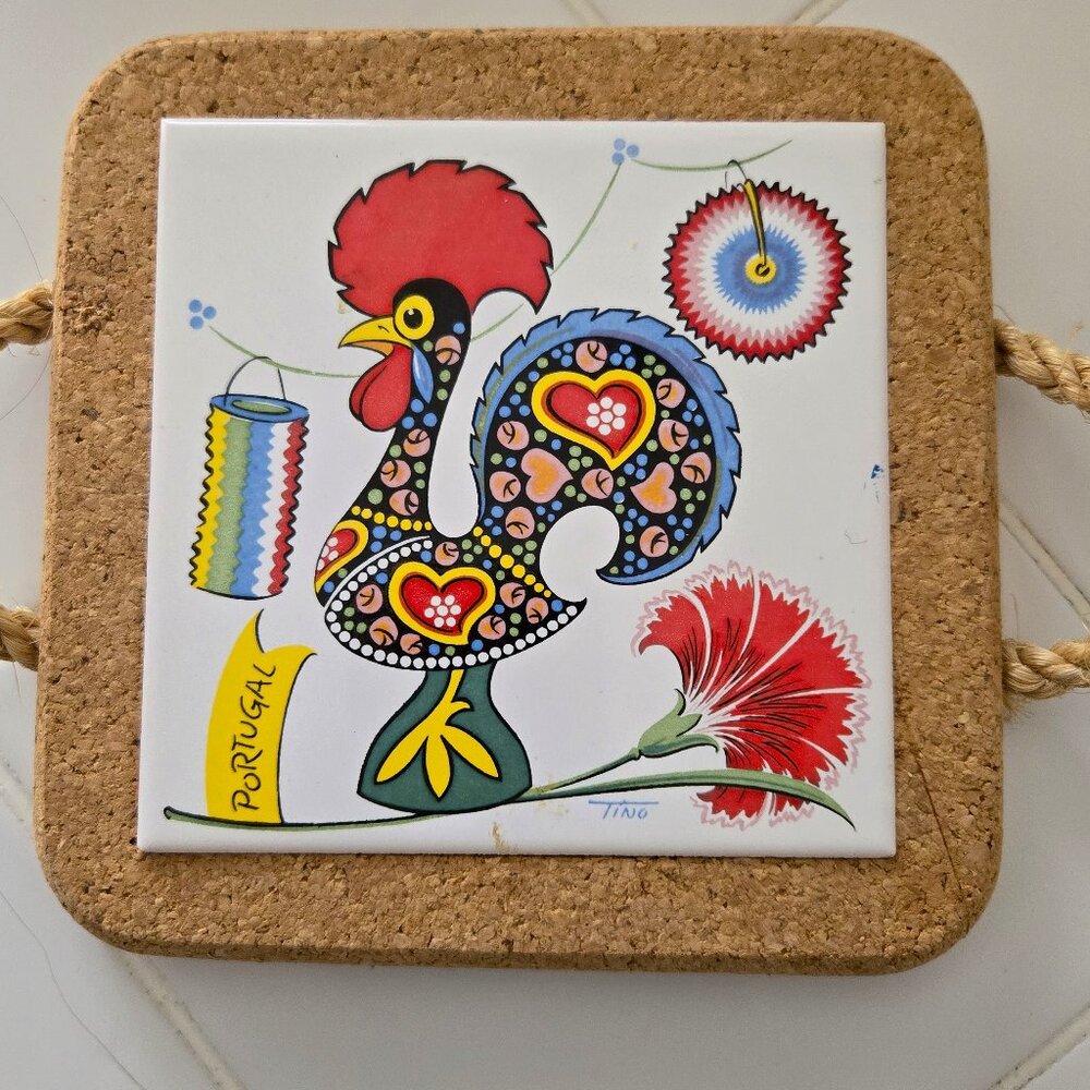 Portugal Rooster Trivet